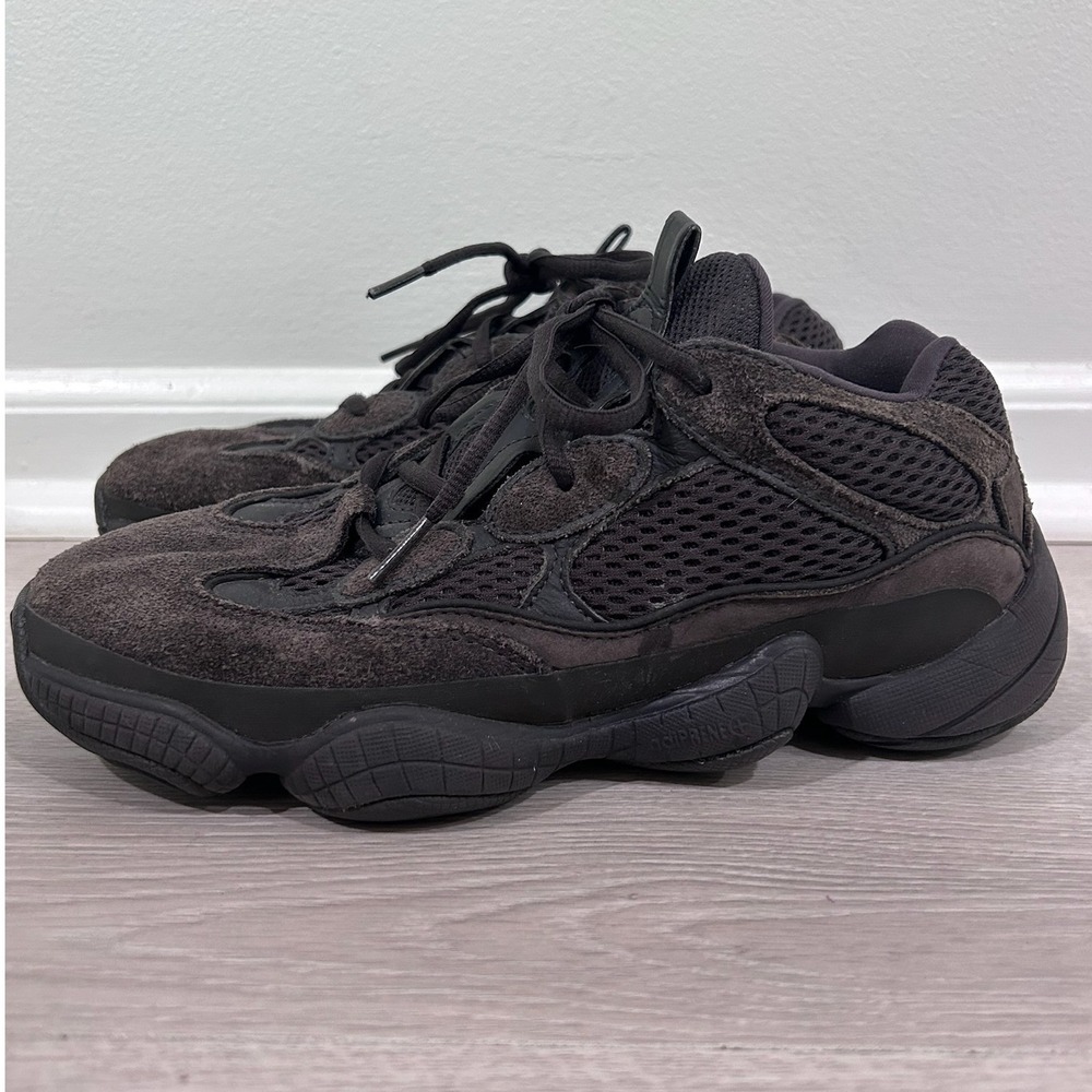 Adidas Yeezy 500 Utility Black F36640 Mens Size 6 Suede Mesh Sneakers Street
